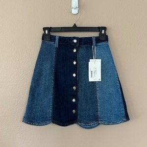NWT & Other Stories patchwork denim mini skirt | Size: XS